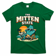 The Mitten State Funny Chillin T-Shirt - Green
