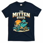 The Mitten State Funny Chillin T-Shirt - Navy