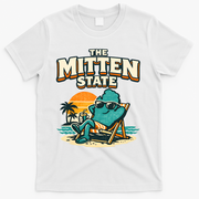 The Mitten State Funny Chillin T-Shirt - White
