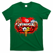 TUNISIA North America Soccer Tournament 2026 T-Shirt - Green
