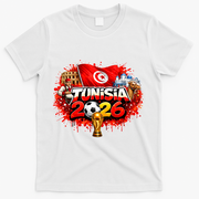 TUNISIA North America Soccer Tournament 2026 T-Shirt - White