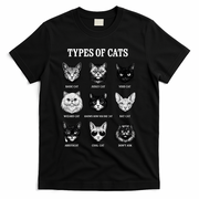 Types Of Cats T-Shirt - Black