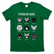 Types Of Cats T-Shirt - Green