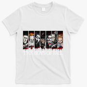 The Of Fall Vintage Scary Horror Movie Halloween Autumn T-Shirt - White