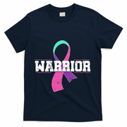 Thyroid Or Thyroid Awareness Or Thyroid Cancer Warrior Cute T-Shirt - Navy
