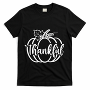 Thankful Pumpkin Cute Cozy T-Shirt - Black