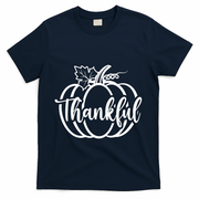 Thankful Pumpkin Cute Cozy T-Shirt - Navy