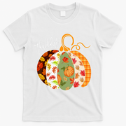 Thankful Pumpkin Fall Autumn Cute Halloween T-Shirt - White