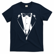 Tuxedo Party Humor Vintage Funny Tux Joke Concert Festival T-Shirt - Navy