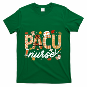 Thanksgiving Pacu Nurse Fall Autumn Leaves Stethoscope Gift T-Shirt - Green