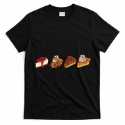 Thanksgiving Pie Pumpkin T-Shirt - Black