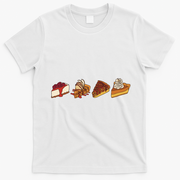 Thanksgiving Pie Pumpkin T-Shirt - White