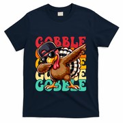Thanksgiving Pilgrim Turkey Day Gobble T-Shirt - Navy