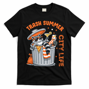 Trash Summer City Life Raccoon T-Shirt - Black
