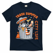 Trash Summer City Life Raccoon T-Shirt - Navy Blue