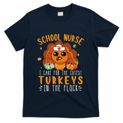 Tu School Nurse Thanksgiving Turkey Lover Costume Fall T-Shirt - Navy