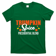 Trumpkin Spice Trump Halloween Thanksgiving Funny T-Shirt - Irish Green