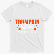 Trumpkin Spice Trump Halloween Thanksgiving Funny T-Shirt - White