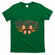 Thanksgiving Thankful Bowtie T-Shirt - Green