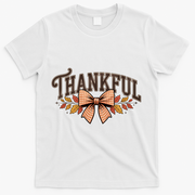 Thanksgiving Thankful Bowtie T-Shirt - White