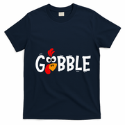 Turkey Trot Hilarious Thanksgiving Gathering T-Shirt - Navy Blue