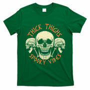 Thick Thighs & Spooky Vibes Halloween Costume T-Shirt - Irish Green