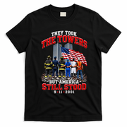 They Took The Towers But America Still Stood Tribute T-Shirt - Black