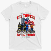 They Took The Towers But America Still Stood Tribute T-Shirt - White
