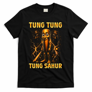 Tung Tung Tung Sahur Is Calling Italian Brainrot T-Shirt - Black