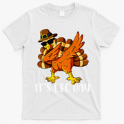 Thanksgiving Turkey Trot Fun Family Leg Day Workout T-Shirt - White