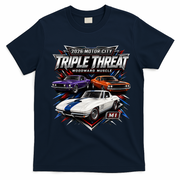 Triple Thread Woodward Muscle M1 2026 T-Shirt - Navy Blue