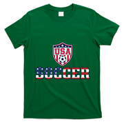 USA American Soccer Graphic For Fans T-Shirt - Irish Green