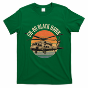 UH-60 Black Hawk Vintage Helicopter T-Shirt - Irish Green
