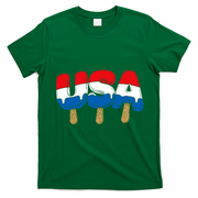 USA Popsicle Summer Celebrations Beach Party T-Shirt - Irish Green