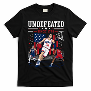 Undefeated Since 1776 Basketball USA T-Shirt - Black