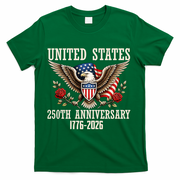 United States 250th Anniversary 1776-2026 T-Shirt - Green