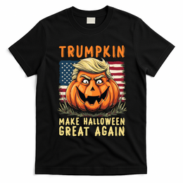 Usa Trumpkin Make Halloween Great Again Funny Trump T-Shirt - Black