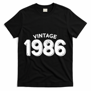 Vintage 1986 Celebrate 40th Birthday T-Shirt - Black