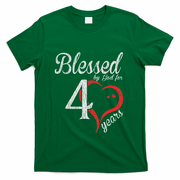 Vintage 40th Birthday Blessed By God, Happy Birthday Gift T-Shirt - Green