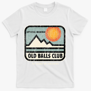 Vintage 40th Birthday Old Balls Club 40 Years Of Awesome T-Shirt - White