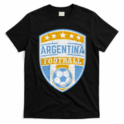 Vintage Argentina Football Soccer T-Shirt - Black