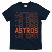 Vintage Astros Retro Style Name Sports Fan T-Shirt - Navy Blue