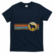 Vintage Australian Shepherd Dog Breed Retro Animal Rescue Gift T-Shirt - Navy