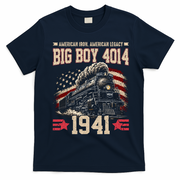 Vintage Big Boy 4014 American Locomotive 1941 T-Shirt - Navy Blue