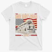 Vintage Big Boy 4014 Steam Locomotive American Pride T-Shirt - White