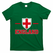 Vintage Bold England Shield Proud Brits T-Shirt - Irish Green