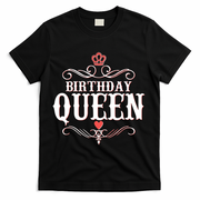 Vintage Birthday Queen T-Shirt - Black