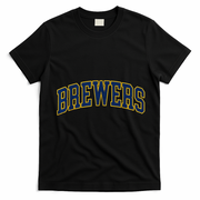 Vintage Brewers Retro Classic Sports Fan Gift T-Shirt - Black