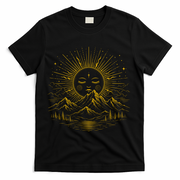 Vintage Boho Sun T-Shirt - Black