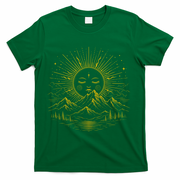 Vintage Boho Sun T-Shirt - Green